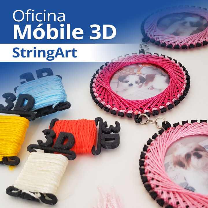 Oficina Móbile 3D com StringArt (Sem Pregos) - Tecnologias e Artes (Lucas Lopes)
