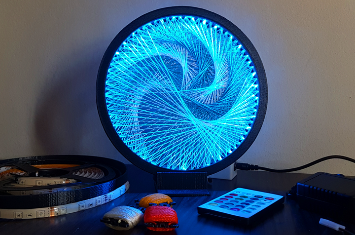 Oficina Luminária 3D (StringArt) com Controle Remoto Tecnologias e Artes
