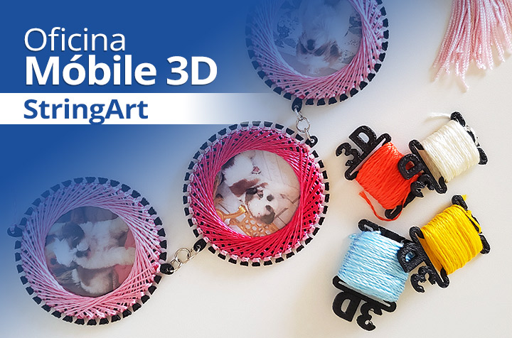 Oficina Móbile 3D com StringArt Tecnologias e Artes